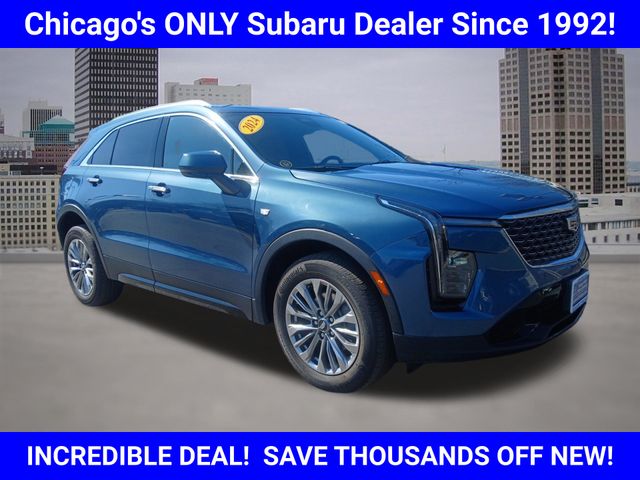 Deep Sea Metallic 2024 Cadillac XT4 Premium Luxury AWD SUV / Crossover Four-Wheel Drive 9-Speed Automatic