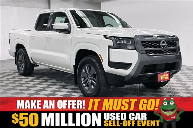 Glacier White 2026 Nissan Frontier Pickup Truck 4X2 9-Speed Automatic Overdrive