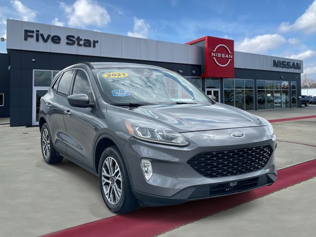 Gray Metallic 2021 Ford Escape Hybrid SUV / Crossover All-Wheel Drive Continuously Variable Transmission
