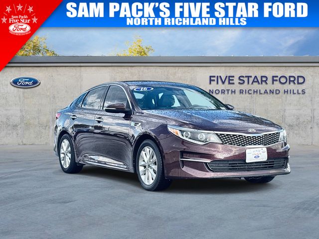 Red (Sangria) 2016 Kia Optima Sedan Front-Wheel Drive 6-Speed Automatic