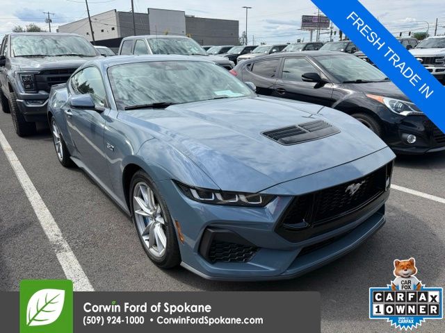 Vapor Blue 2024 Ford Mustang Coupe Rear-Wheel Drive Automatic