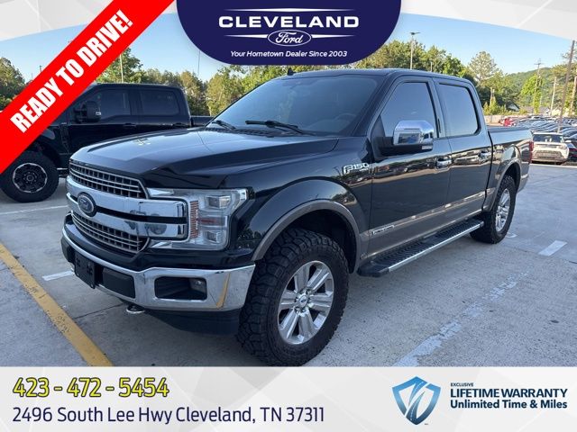 Shadow Black 2018 Ford F-150 Lariat SuperCrew 4WD Pickup Truck Four-Wheel Drive Automatic