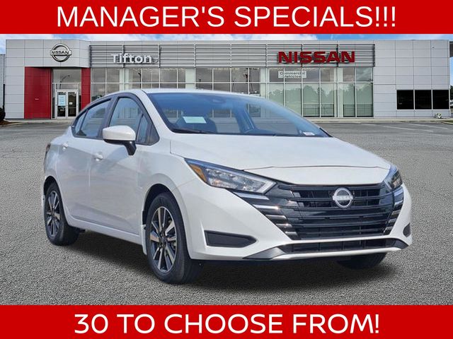Super Black 2025 Nissan Versa S FWD Sedan Front-Wheel Drive Continuously Variable Transmission