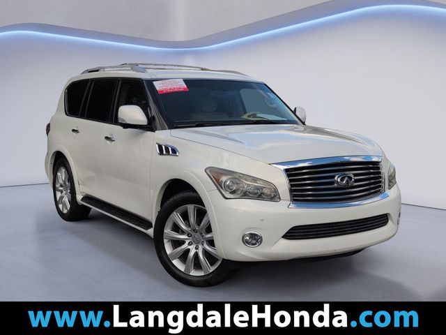 Moonlight White 2011 INFINITI QX56 SUV / Crossover 4X2 7-Speed Automatic