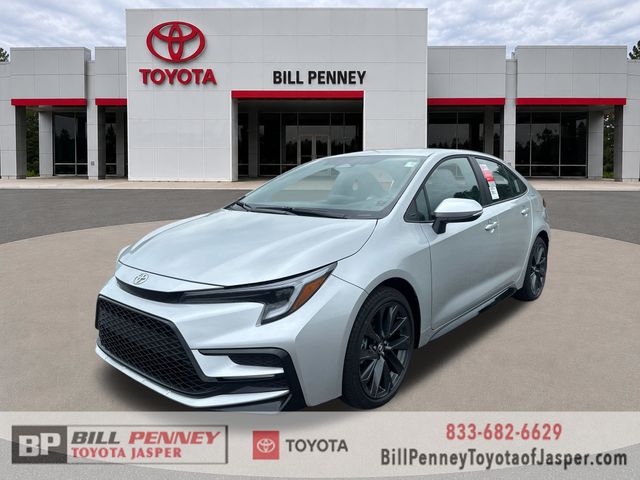 Silver 2026 Toyota Corolla SE FWD Sedan Front-Wheel Drive Continuously Variable Transmission