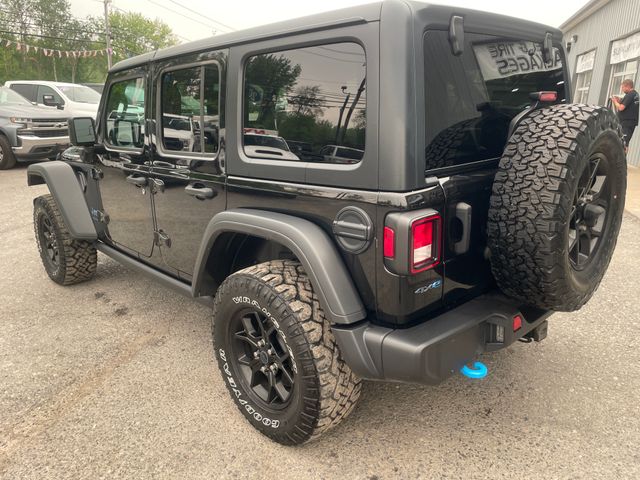 2024 Jeep Wrangler Willys 4xe - Black Clearcoat exterior view 4