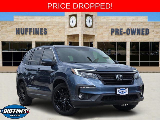 Gray (Steel Sapphire Metallic) 2021 Honda Pilot SE FWD SUV / Crossover Front-Wheel Drive 9-Speed Automatic