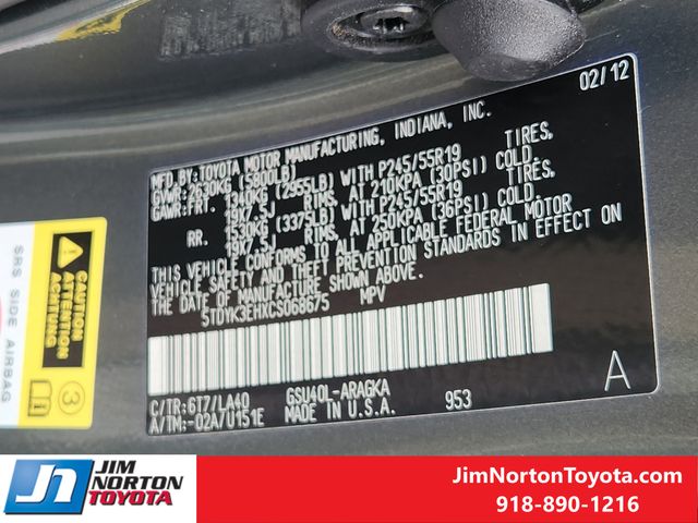 Used 2012 Toyota Highlander SUV