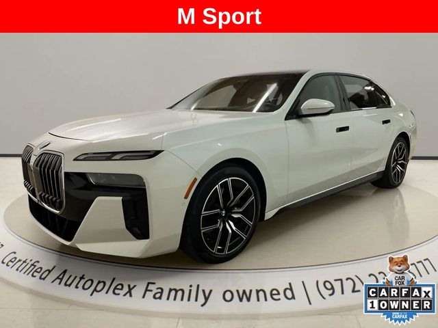 White Metallic 2025 BMW 7 Series 740i xDrive Sedan All-Wheel Drive 8-Speed Automatic