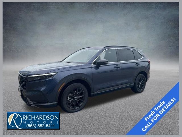Canyon River Blue Metallic 2025 Honda CR-V Hybrid SUV / Crossover All-Wheel Drive Continuously Variable Transmission
