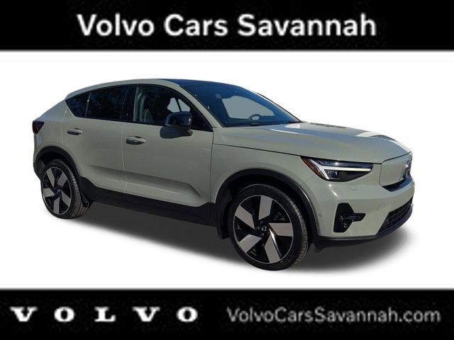Sage Green Metallic 2023 Volvo C40 Recharge Twin Ultimate eAWD SUV / Crossover All-Wheel Drive 1-Speed Automatic