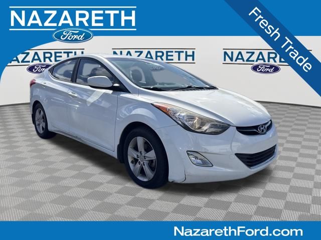 Shimmering White Mica 2013 Hyundai Elantra GLS FWD Sedan Front-Wheel Drive 6-Speed Automatic Overdrive