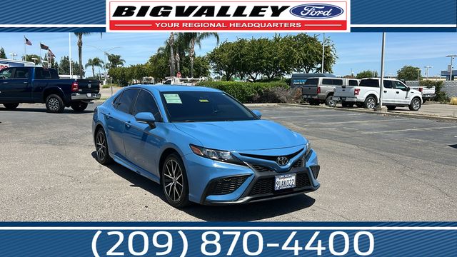 Blue 2024 Toyota Camry SE FWD Sedan Front-Wheel Drive 8-Speed Automatic
