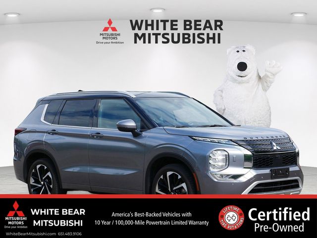 Mercury Gray Metallic/Black Roof 2023 Mitsubishi Outlander SUV / Crossover All-Wheel Drive Continuously Variable Transmission