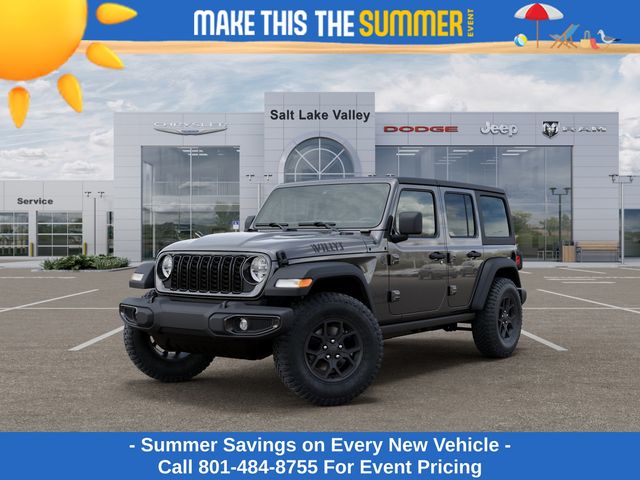 Gray (Granite Crystal Metallic Clearcoat) 2026 Jeep Wrangler SUV / Crossover Four-Wheel Drive 8-Speed Automatic