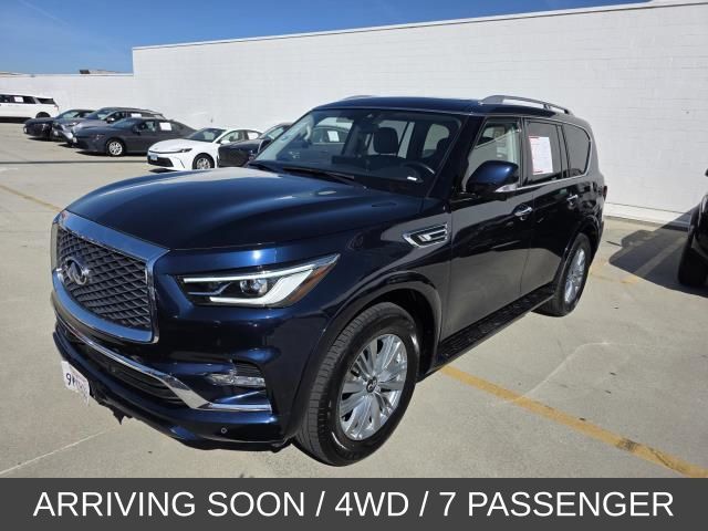 Blue 2024 INFINITI QX80 Luxe 4WD SUV / Crossover All-Wheel Drive 7-Speed Automatic