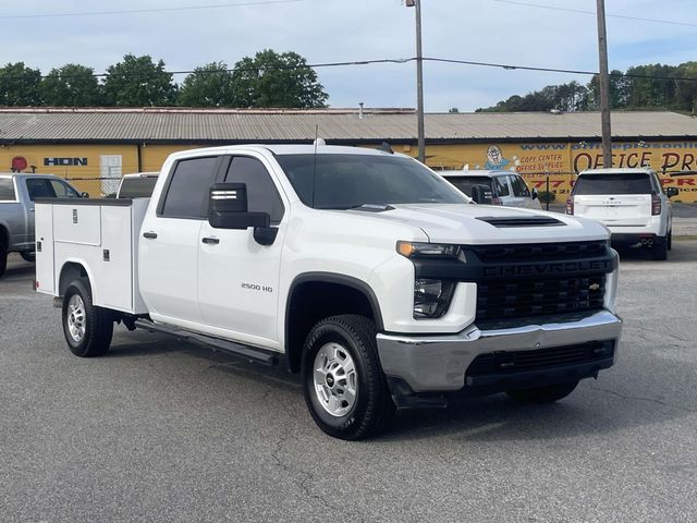 Summit White 2023 Chevrolet Silverado 2500HD Work Truck Crew Cab 4WD Pickup Truck Four-Wheel Drive Automatic