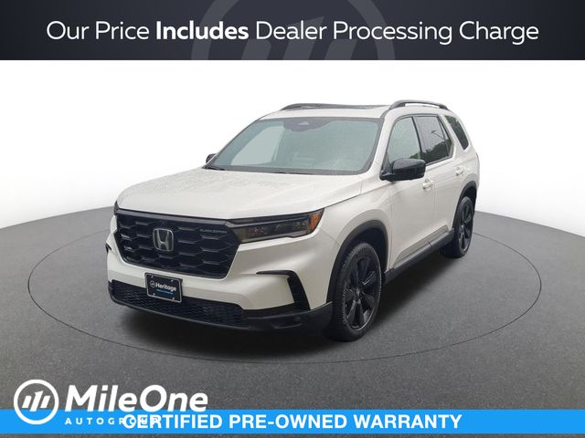 Platinum White 2025 Honda Pilot SUV / Crossover All-Wheel Drive Automatic