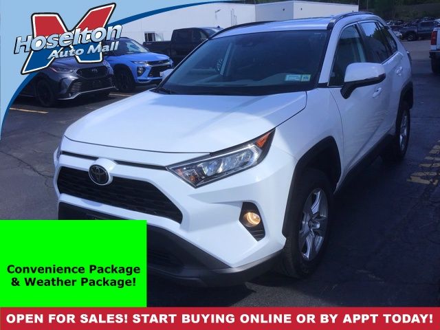 Super White 2019 Toyota RAV4 XLE AWD SUV / Crossover All-Wheel Drive 8-Speed Automatic