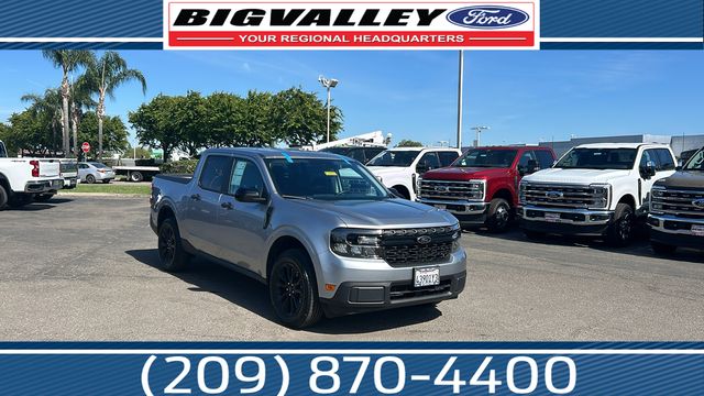 Iconic Silver Metallic 2024 Ford Maverick XLT SuperCrew FWD Pickup Truck Front-Wheel Drive Continuously Variable Transmission