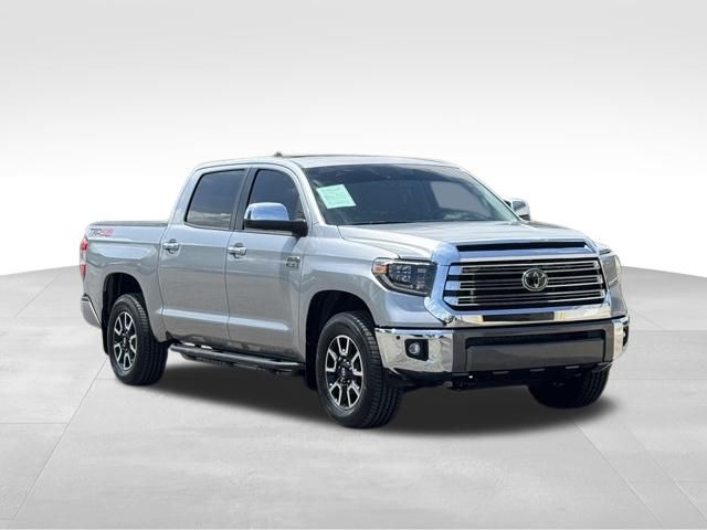 Silver Sky Metallic 2020 Toyota Tundra 1794 Edition CrewMax 4WD Pickup Truck Four-Wheel Drive 6-Speed Automatic