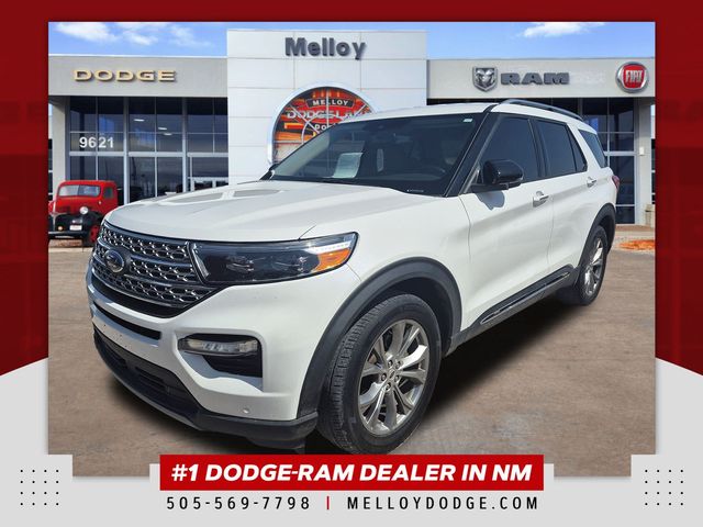 White Metallic 2021 Ford Explorer SUV / Crossover All-Wheel Drive Automatic