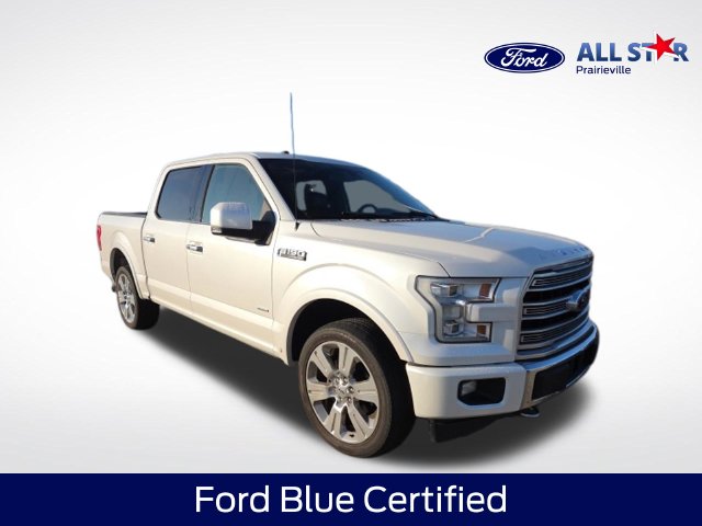 White Platinum Clearcoat Metallic 2017 Ford F-150 Pickup Truck Four-Wheel Drive Automatic
