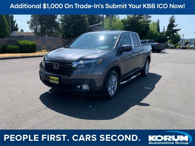 Gray 2017 Honda Ridgeline Pickup Truck All-Wheel Drive 6-Speed Automatic