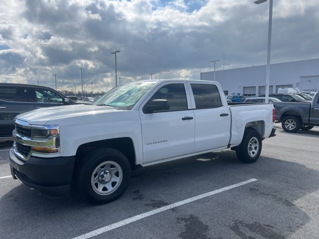 Summit White 2018 Chevrolet Silverado 1500 LS Crew Cab RWD Pickup Truck 4X2 6-Speed Automatic Overdrive
