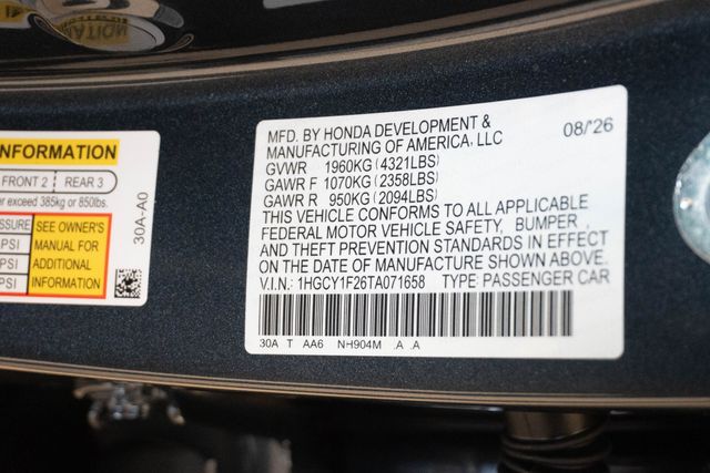 New 2026 Honda Accord Sedan Sedan