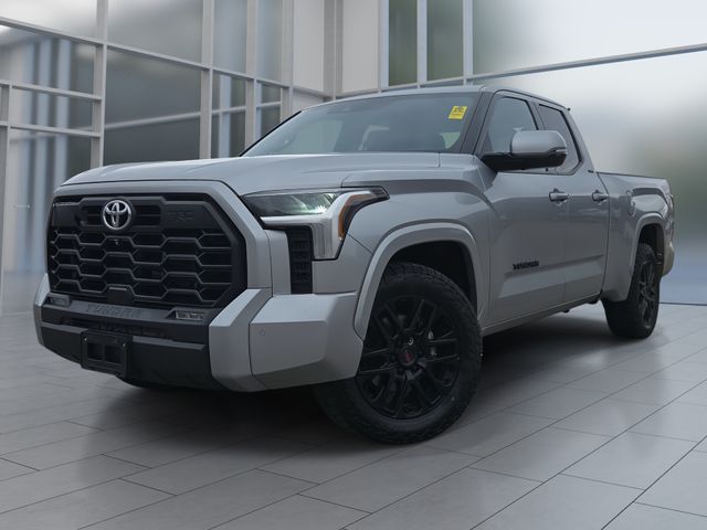 Silver 2022 Toyota Tundra SR5 Double Cab 4WD Pickup Truck Four-Wheel Drive Automatic