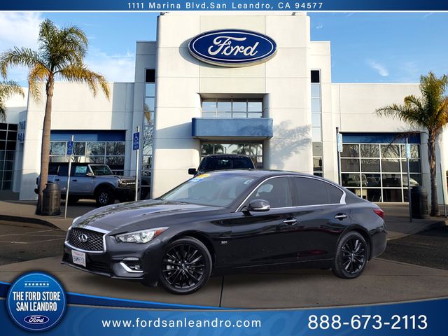 Midnight Black 2020 INFINITI Q50 3.0t Luxe RWD Sedan Rear-Wheel Drive 7-Speed Automatic Overdrive