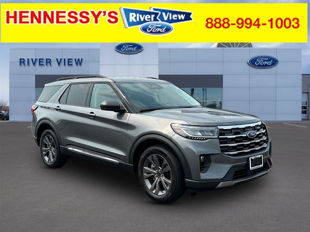Carbonized Gray Metallic 2025 Ford Explorer SUV / Crossover All-Wheel Drive Automatic
