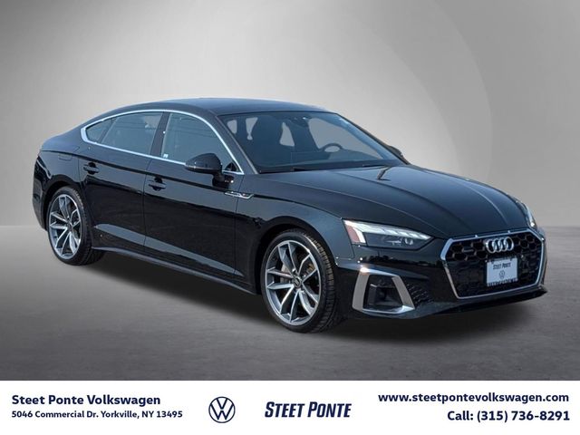 Mythos Black Metallic 2023 Audi A5 Sportback Sedan All-Wheel Drive 7-Speed Automatic