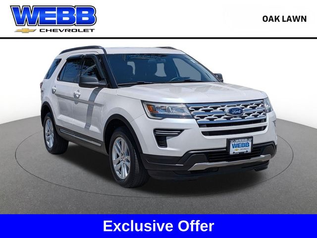 White Platinum Clearcoat Metallic 2019 Ford Explorer SUV / Crossover All-Wheel Drive 6-Speed Automatic
