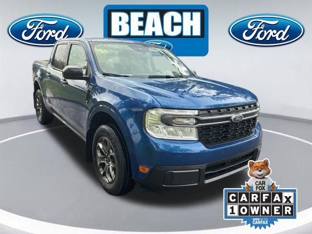 Blue Metallic 2024 Ford Maverick Pickup Truck Front-Wheel Drive Continuously Variable Transmission