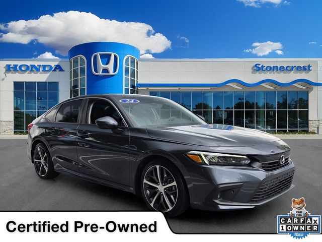 Meteorite Gray Metallic 2024 Honda Civic Sedan Front-Wheel Drive Continuously Variable Transmission