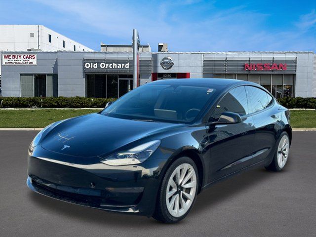 Black 2022 Tesla Model 3 RWD Sedan Rear-Wheel Drive 1-Speed Automatic