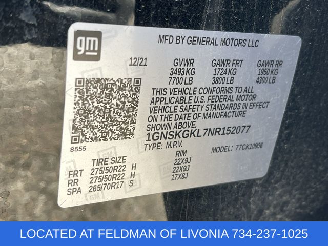 Used 2022 Chevrolet Suburban For Sale in New Hudson, MI