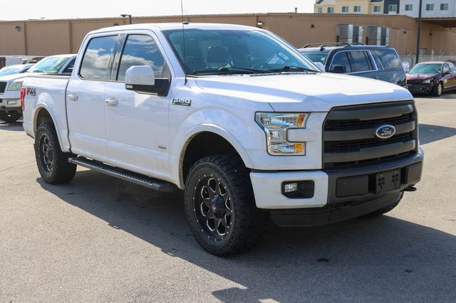 Oxford White 2015 Ford F-150 Lariat SuperCrew 4WD Pickup Truck Four-Wheel Drive 6-Speed Automatic
