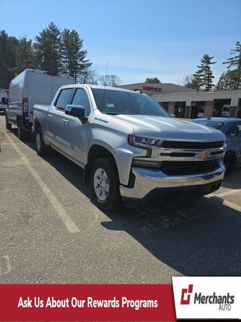Silver Ice Metallic 2021 Chevrolet Silverado 1500 LT Crew Cab 4WD Pickup Truck Four-Wheel Drive 8-Speed Automatic