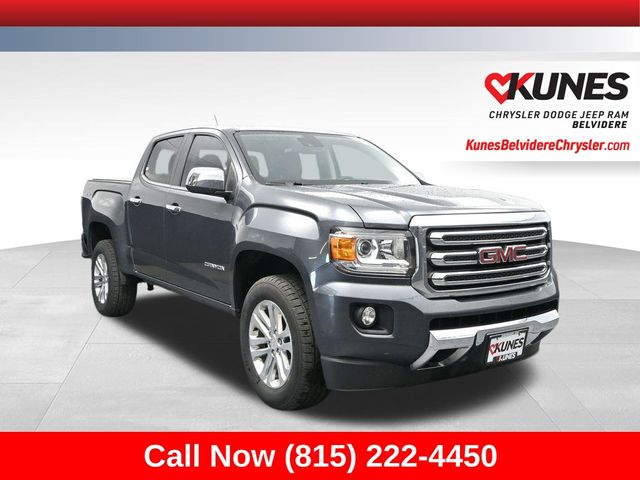 Cyber Gray Metallic 2017 GMC Canyon SLT Crew Cab 4WD Pickup Truck Four-Wheel Drive 8-Speed Automatic