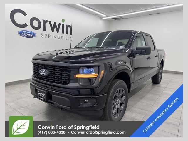 Agate Black Metallic 2026 Ford F-150 STX 4dr SuperCrew 4WD Pickup Truck Four-Wheel Drive Automatic