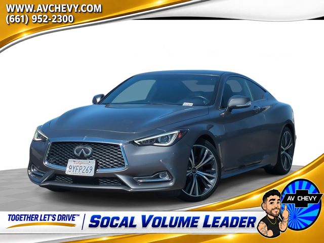 Gray (Graphite Shadow) 2022 INFINITI Q60 Coupe Rear-Wheel Drive 7-Speed Automatic