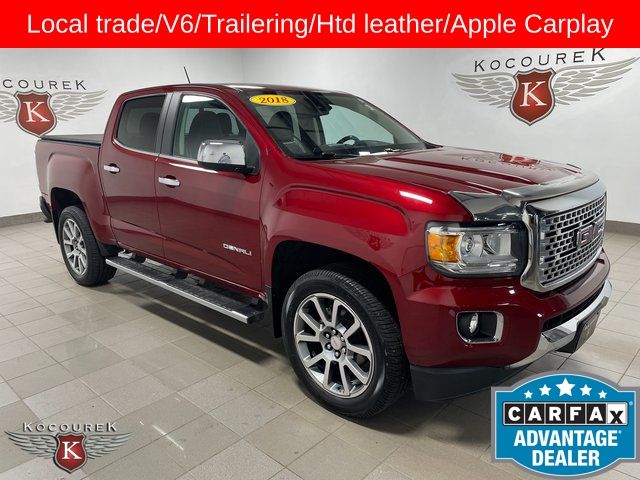 Red Quartz Tintcoat 2018 GMC Canyon Pickup Truck Four-Wheel Drive 8-Speed Automatic