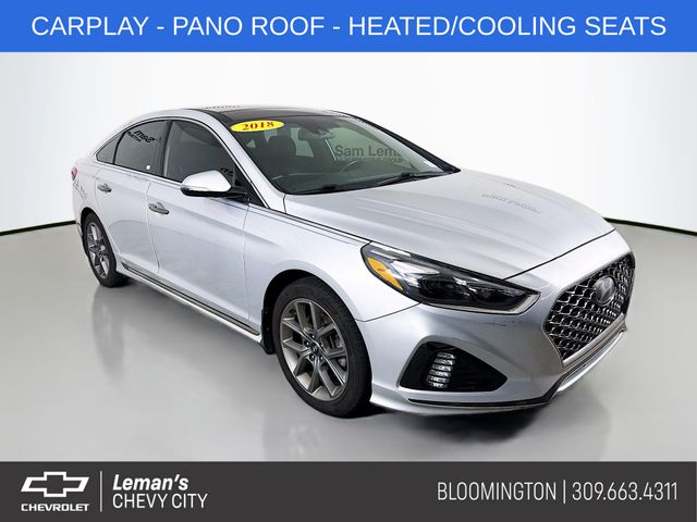 Symphony Silver 2018 Hyundai Sonata Sedan Front-Wheel Drive 8-Speed Automatic