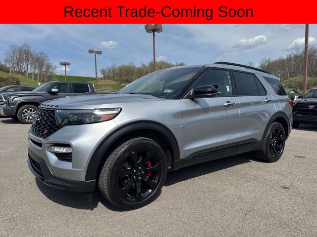 Iconic Silver Metallic 2022 Ford Explorer ST AWD SUV / Crossover All-Wheel Drive Automatic