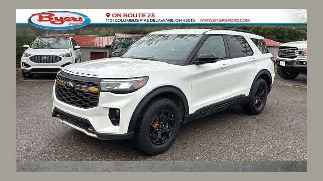 White Metallic 2026 Ford Explorer SUV / Crossover All-Wheel Drive Automatic