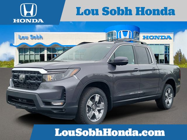 Gray (Modern Steel Metallic) 2026 Honda Ridgeline Pickup Truck All-Wheel Drive 9-Speed Automatic
