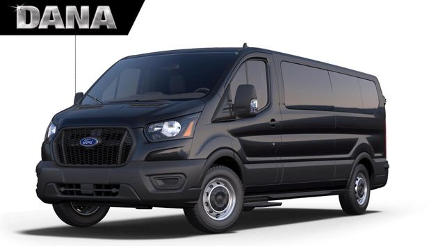 Agate Black Metallic 2024 Ford Transit Passenger 350 XL Low Roof LB RWD Van Rear-Wheel Drive